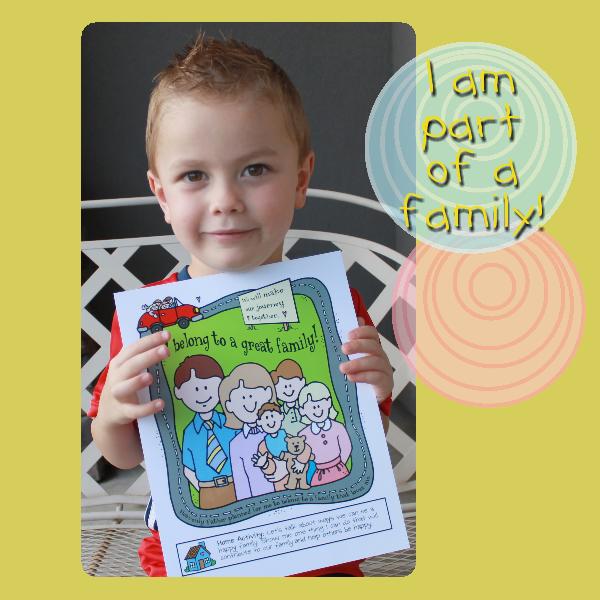 Primary 1 Sunbeam Lesson 23 Activities I Belong to a Family