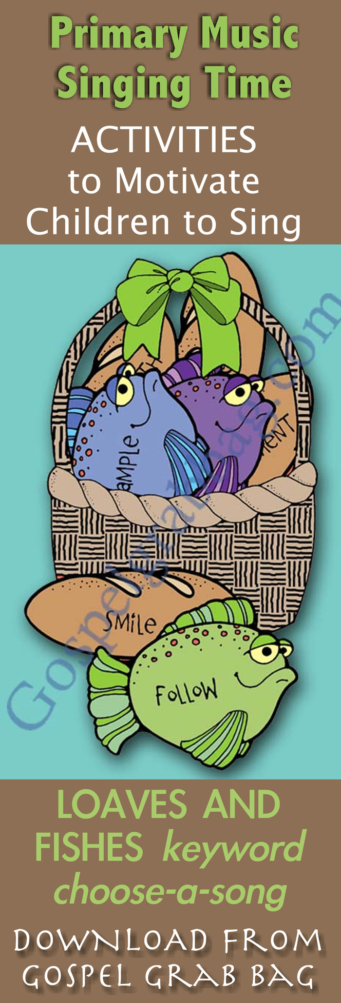 LDS Primary Singing Time, Fun Song Activities, Loaves and Fishes