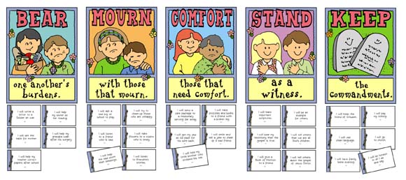 BAPTISM PROMISES: LDS Lesson Activity - Baptism Promises match game ...