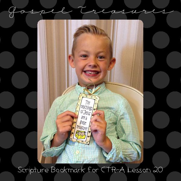 Little LESSON LIFESAVER ActivityThe Teachings of Jesus are a great Treasure! bookmark