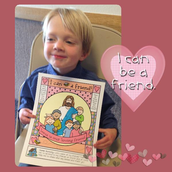 I Can “Bee” a Friend poster or coloring page