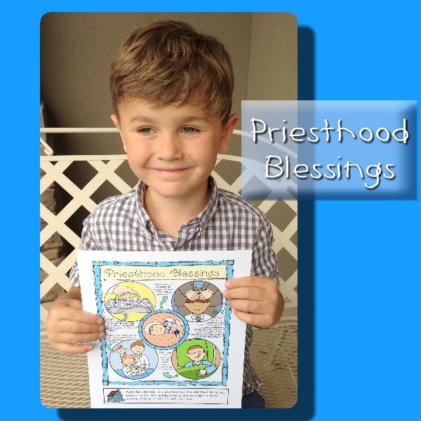 Priesthood Blessings Poster or Coloring Page