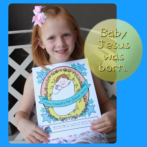 Little LESSON LIFESAVERS“I’m thankful for Jesus’s birth.”