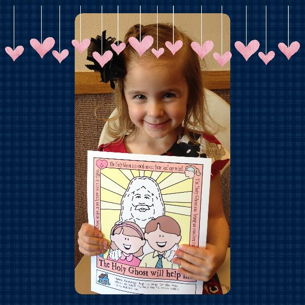 Little LESSON LIFESAVERThe Holy Ghost Helps Me poster or coloring page