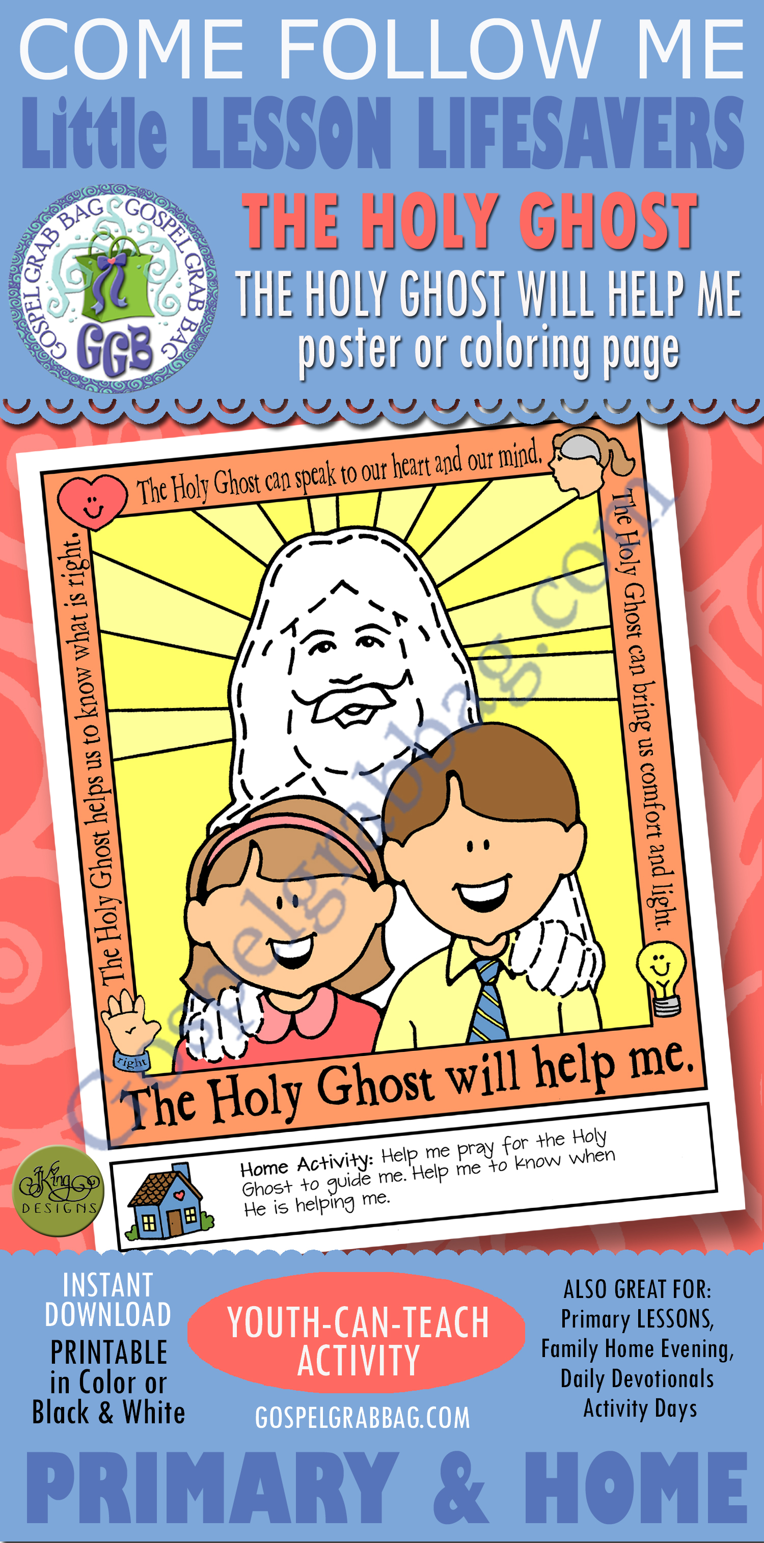 Primary Lesson Helps, Nursery Lesson 6 and Sunbeam Lesson 7 The Holy