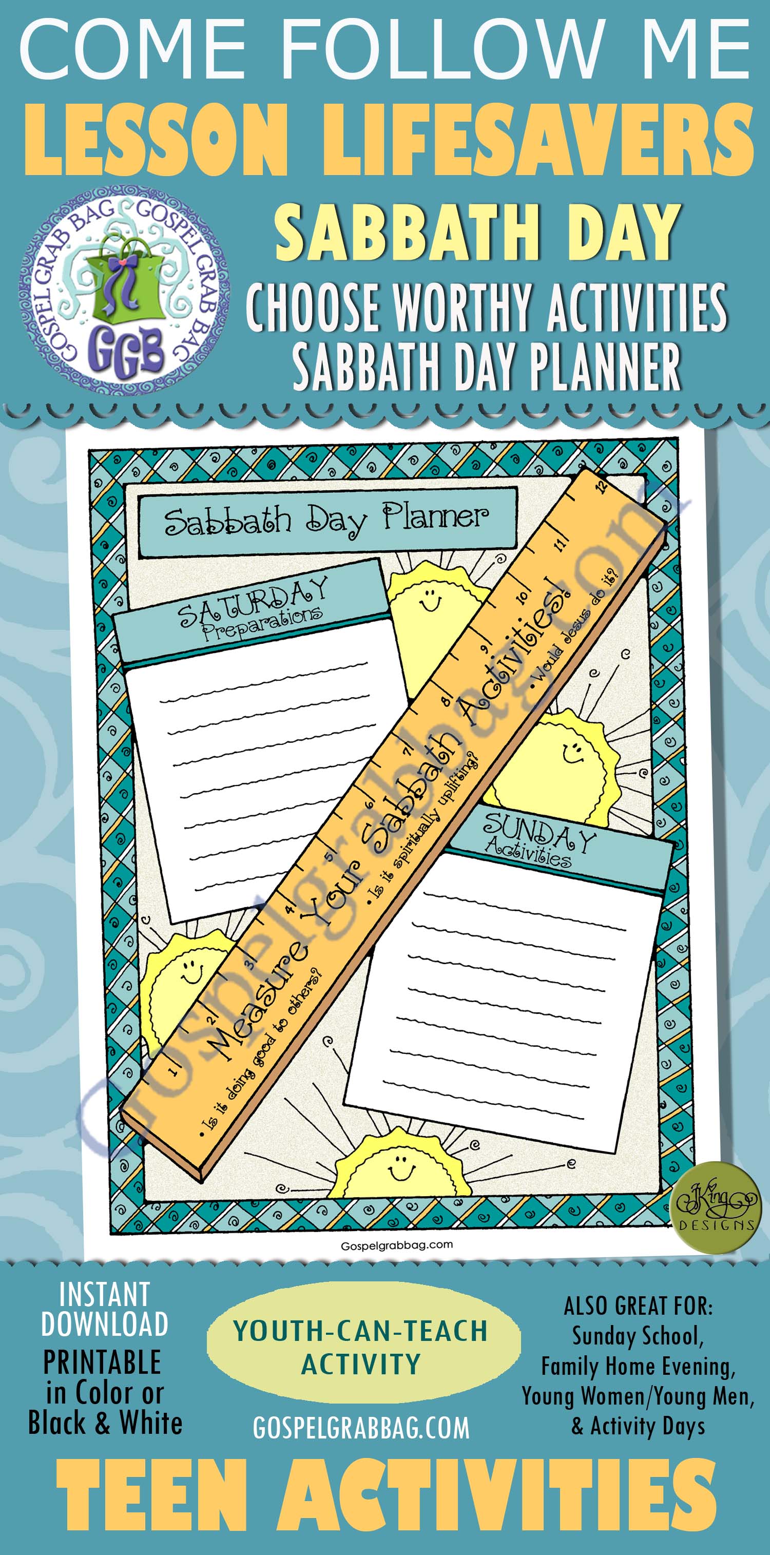 Sabbath Day Lds Lesson Activity Sabbath Day Planner Why Are We Commanded To Keep The Sabbath Day Holy Gospel Grab Bag Gospel Grab Bag