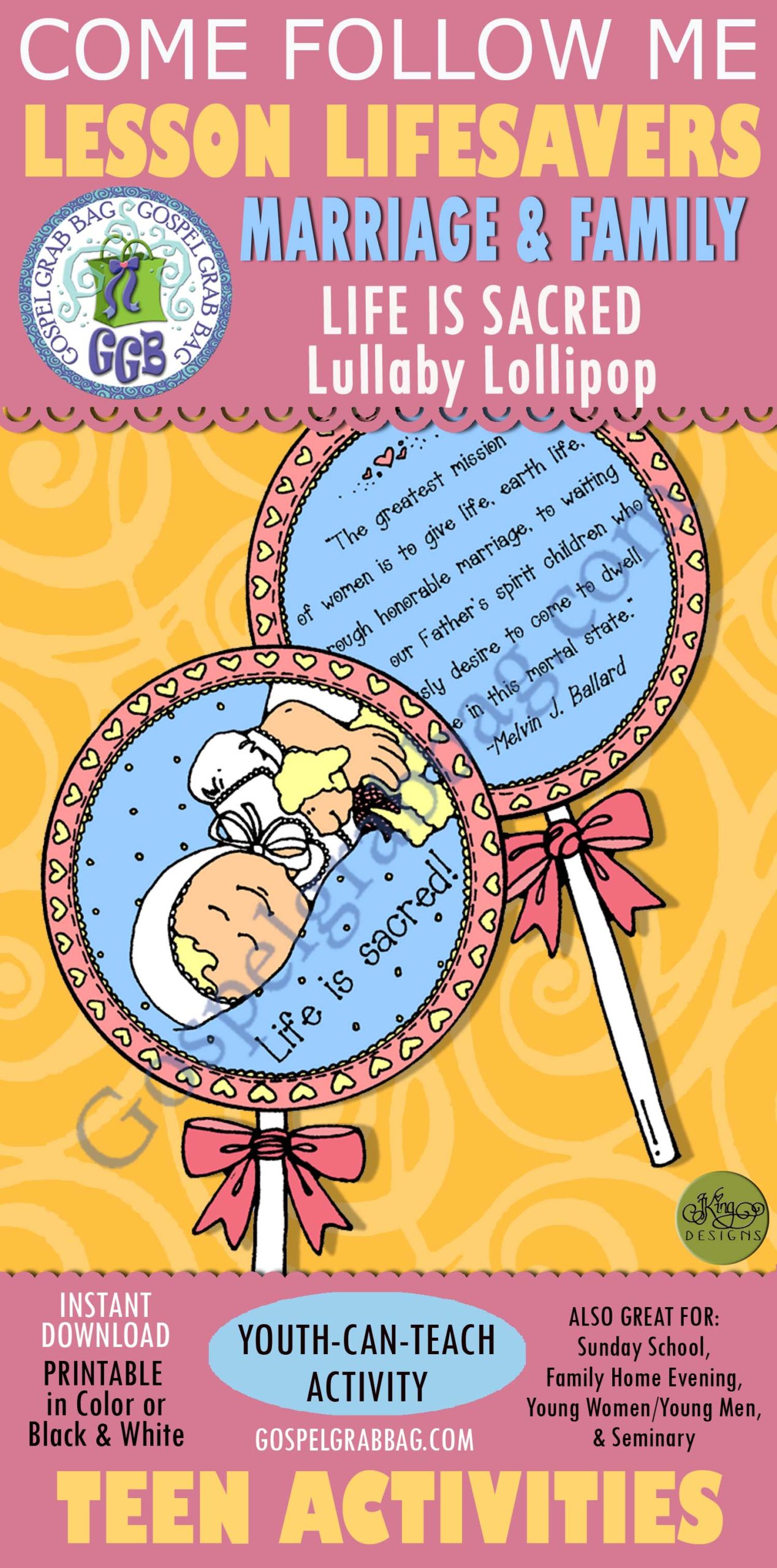 Life Is Sacred Lullaby Lollipop