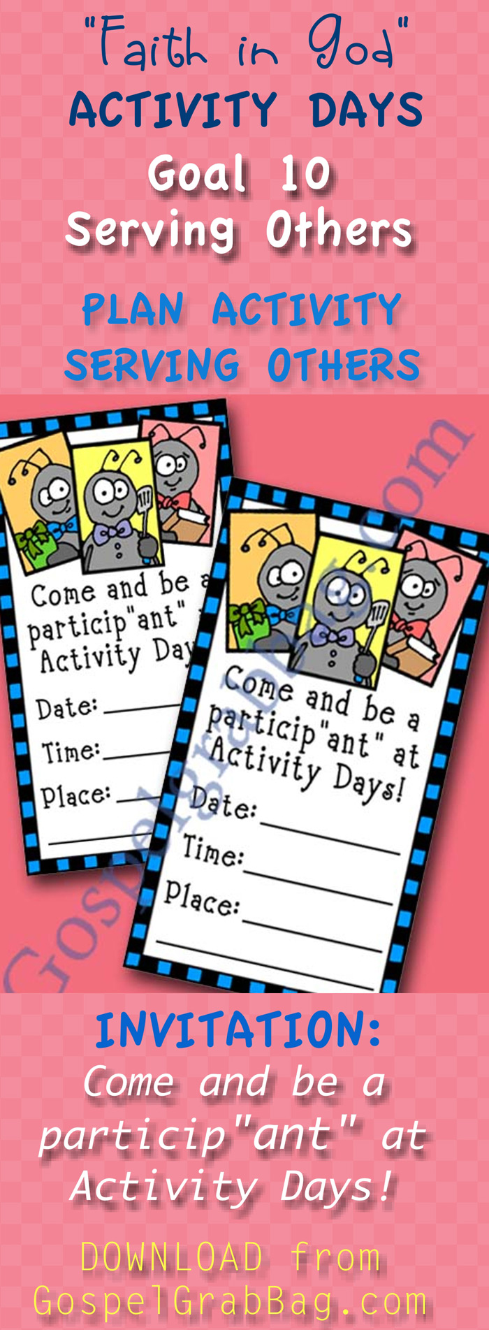 SERVICE: LDS Activity Days – Serving Others - Goal 10 - plan and complete your own activity to ...
