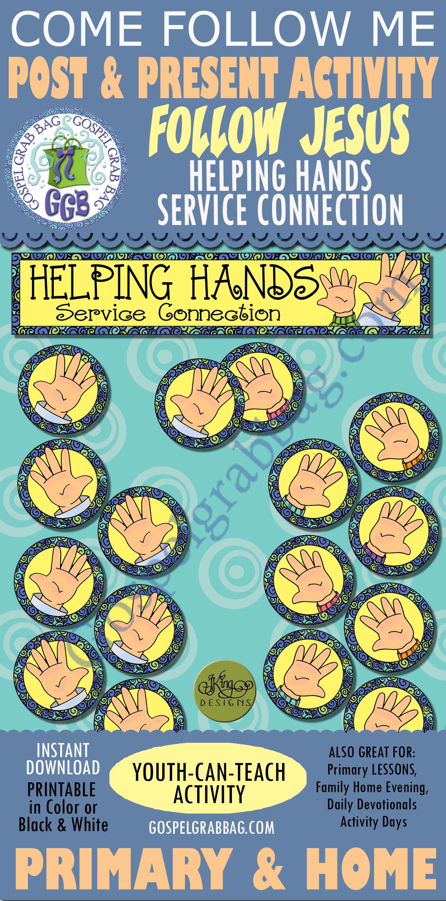 POST & PRESENT Activity Follow Jesus – Helping Hands Connection
