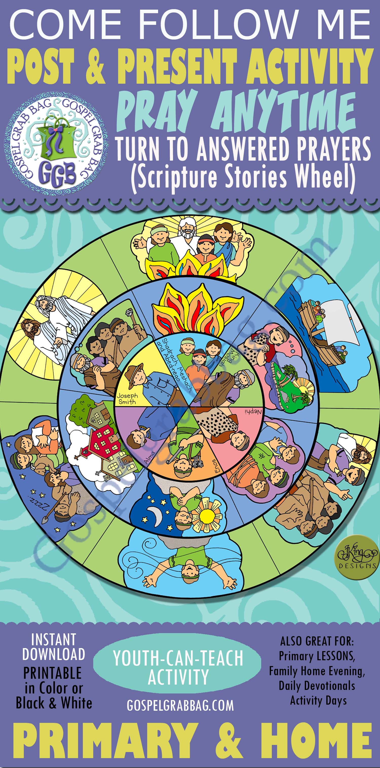 Turn to Answered Prayers (Scripture Stories Wheel)