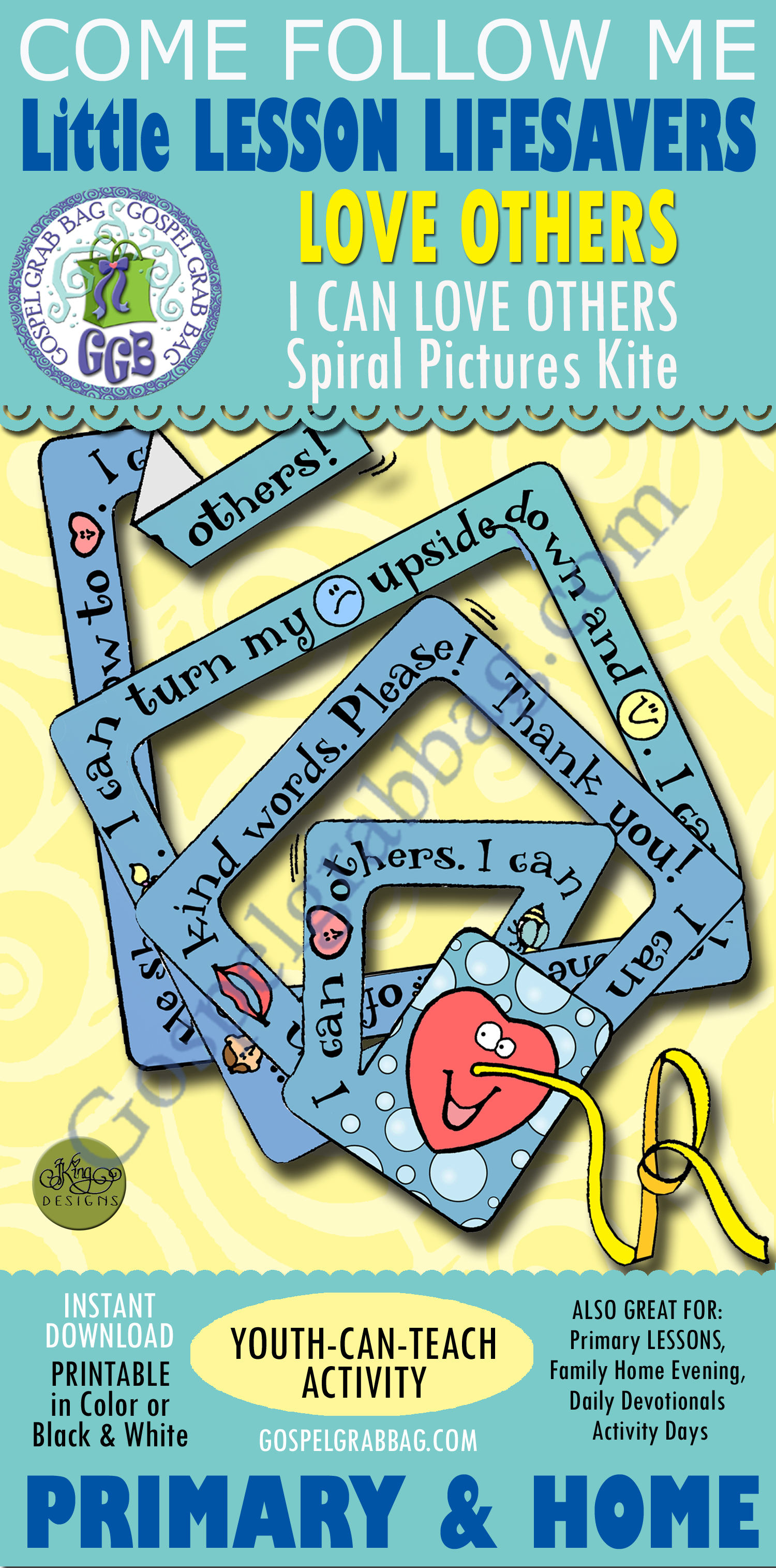 “I Can Love Others” SPIRAL PICTURES KITE