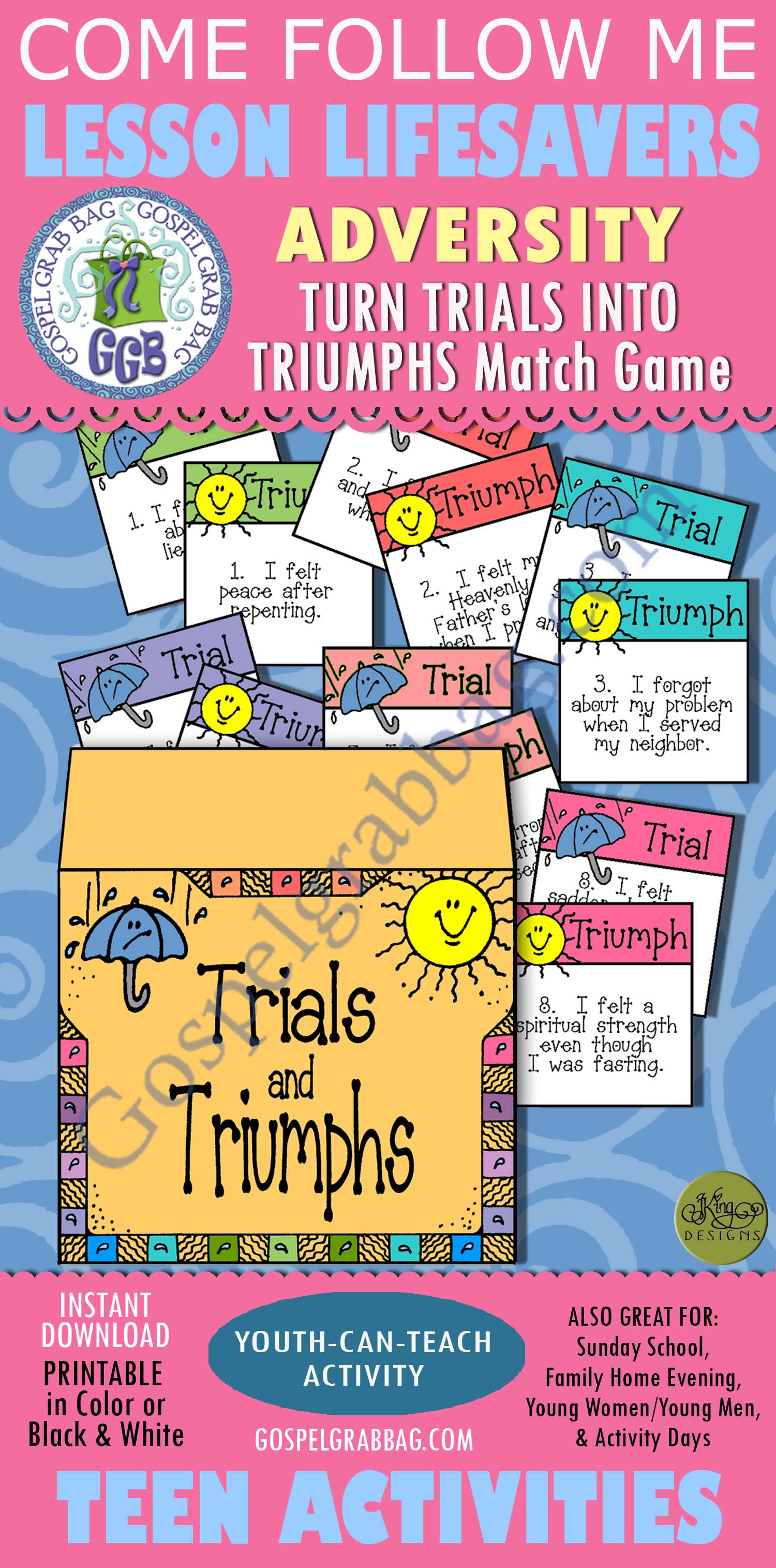ADVERSITY: Turn Trials into Triumphs match game