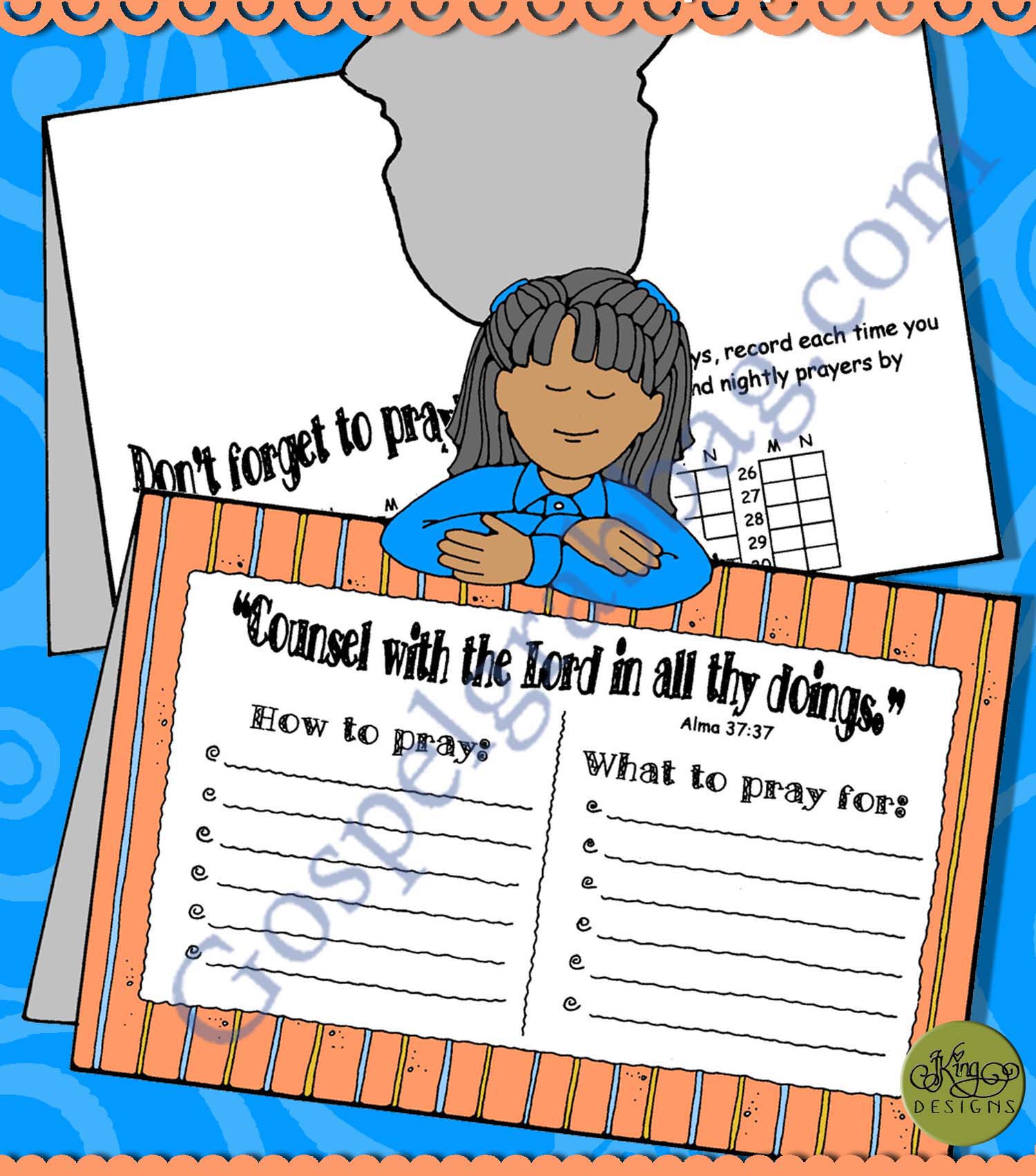 PRAYER - Godhead: LDS Lesson Activity: Counsel with the Lord tent-card ...