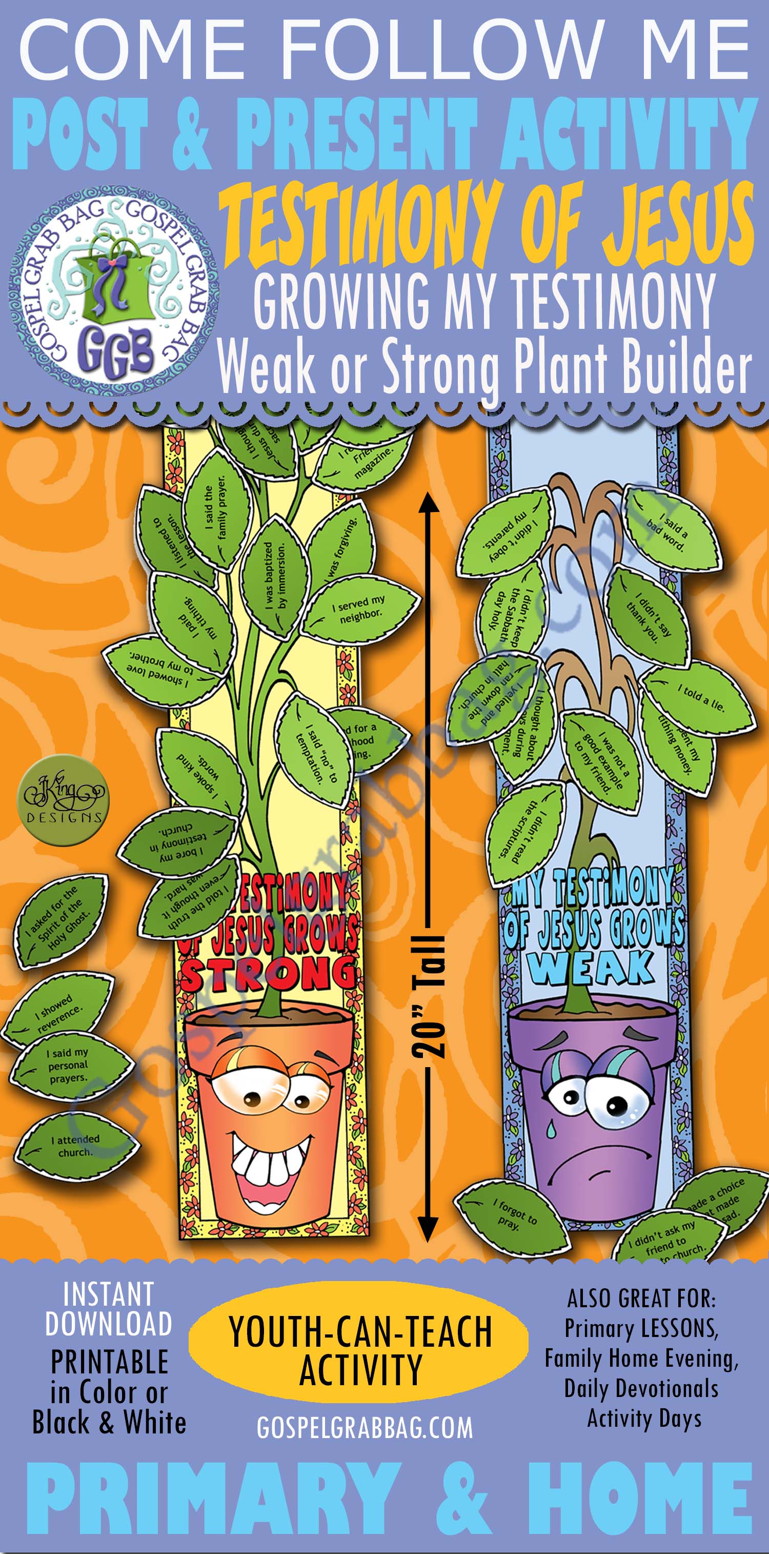 My Strong Testimony of Jesus (Weak or Strong Plant Builder)