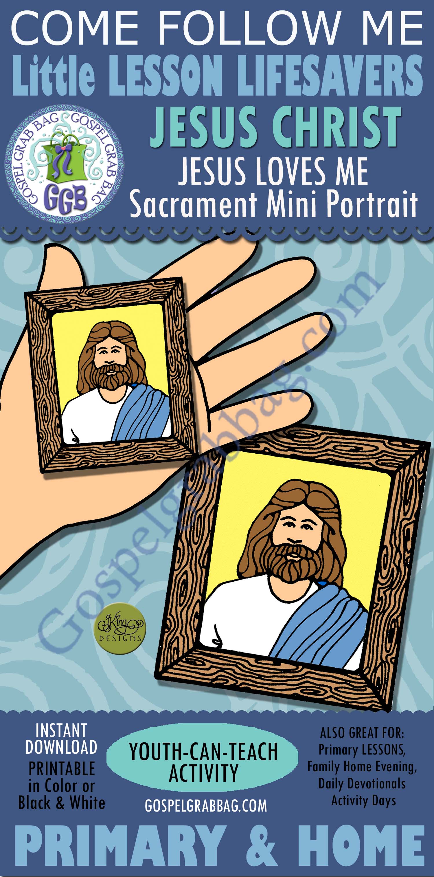 Little LESSON LIFESAVERS Jesus Loves Me (Sacrament Mini-Portrait)
