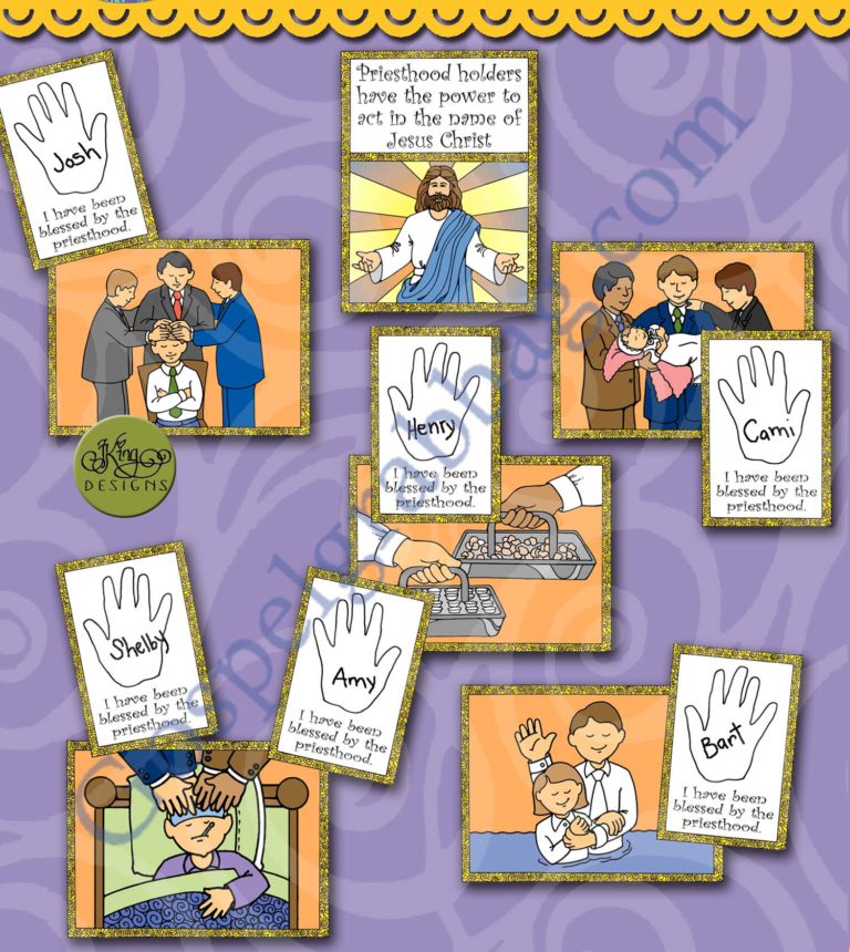PRIESTHOOD Post-and-Present Activity: Priesthood Blessings (Show-and ...