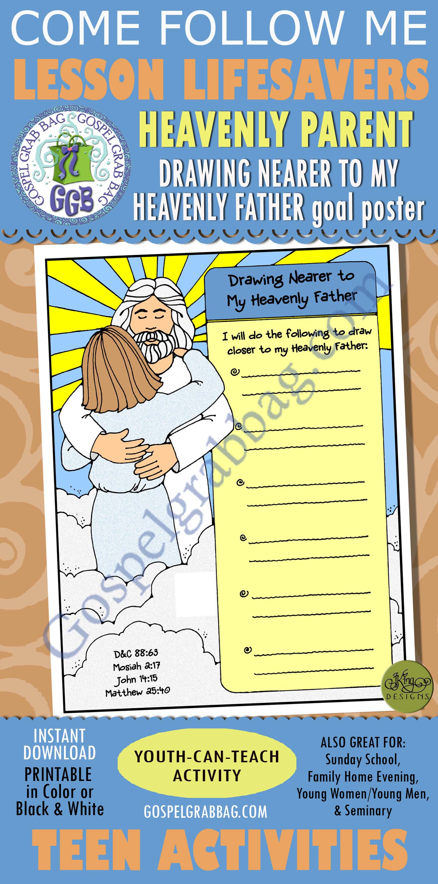 PRAYER - Godhead: LDS Lesson Activity: Draw Nearer to My Heavenly ...