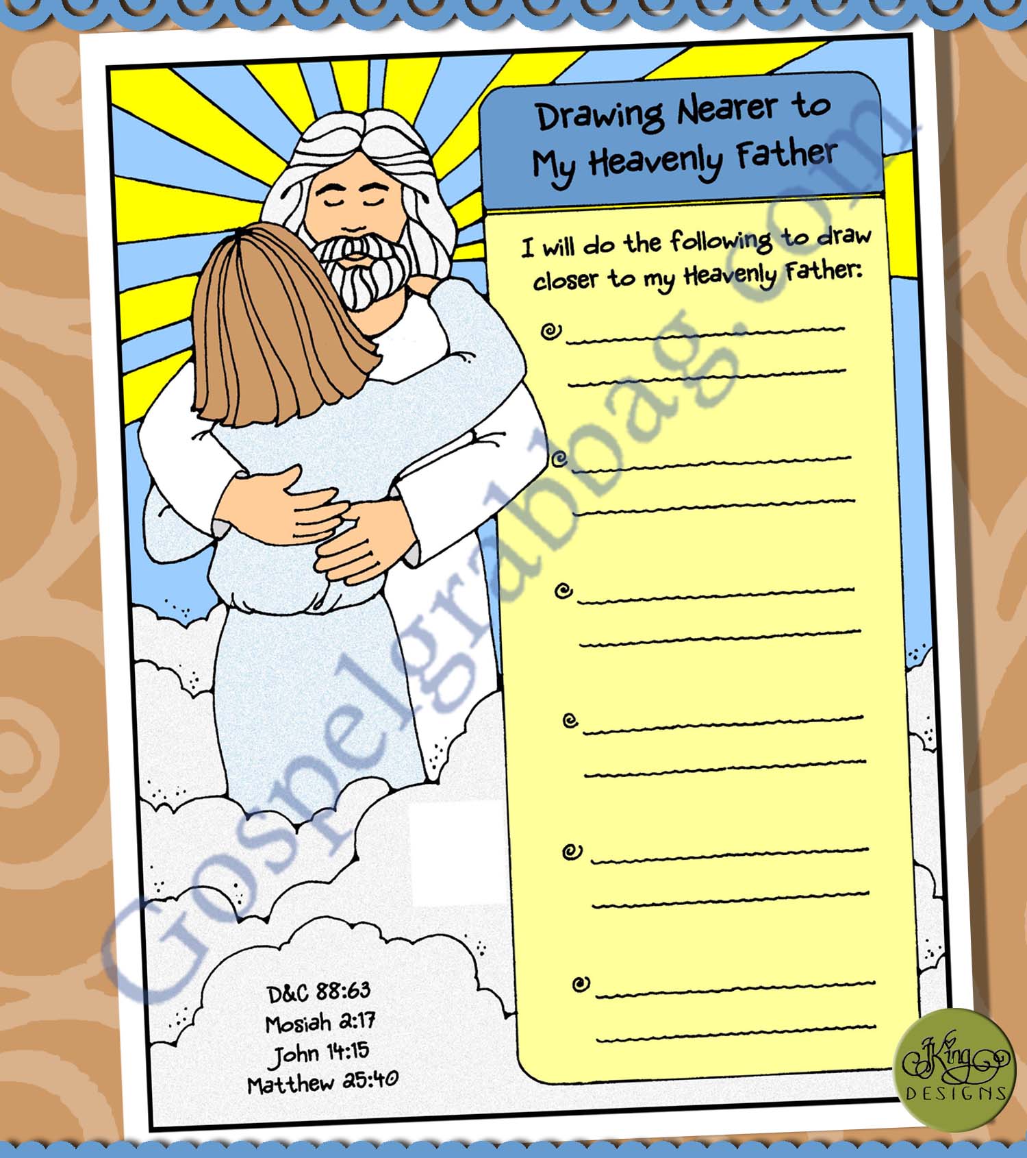 PRAYER - Godhead: LDS Lesson Activity: Draw Nearer to My Heavenly ...
