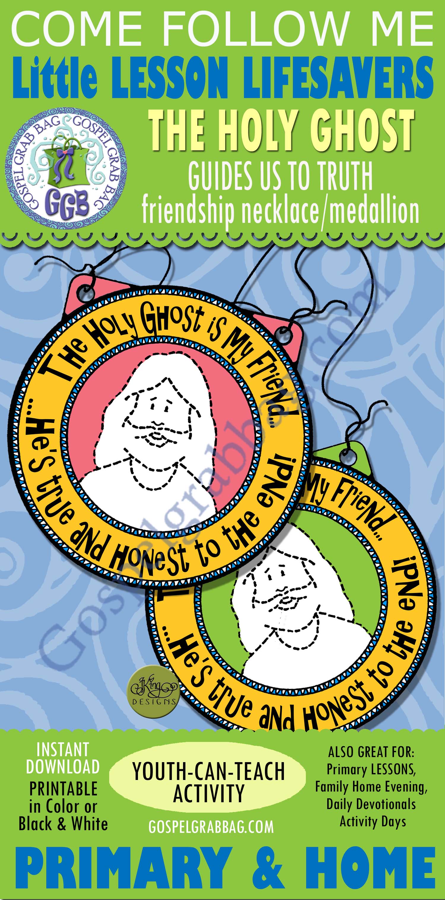 HOLY GHOST Lesson Lifesaver Activity The Holy Ghost (friendship