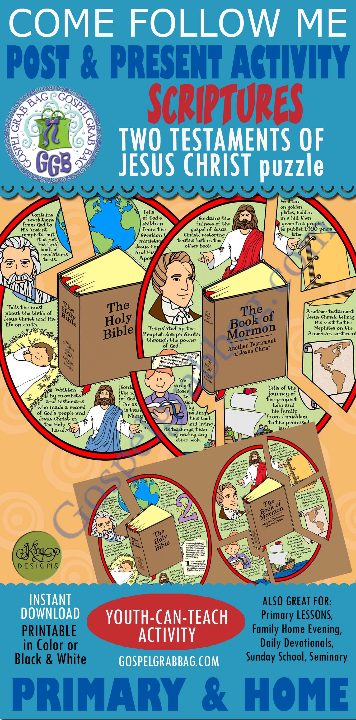 Two Testaments of Jesus Christ puzzle (Book of Mormon / Bible)