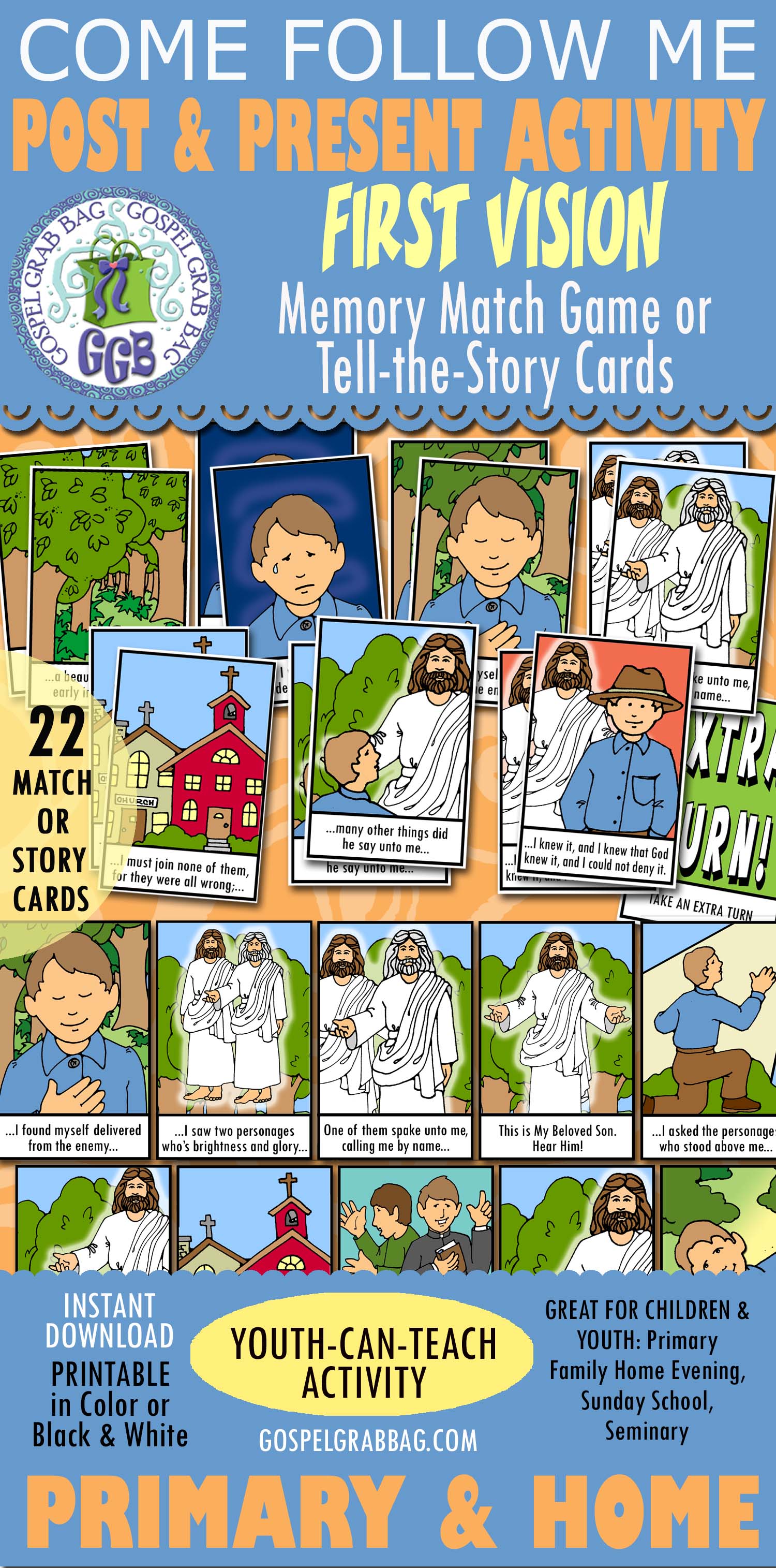 FIRST VISION Memory Match Game or Tell-the-Story Cards