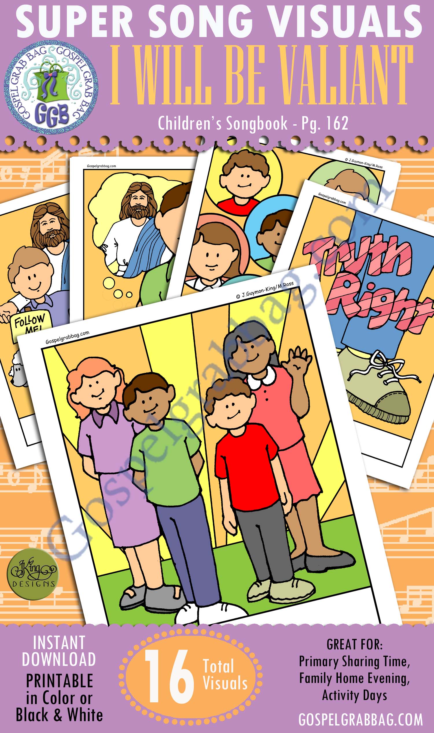 SERVICE CHOOSE THE RIGHT LDS Primary Singing Time Song Visuals, “I