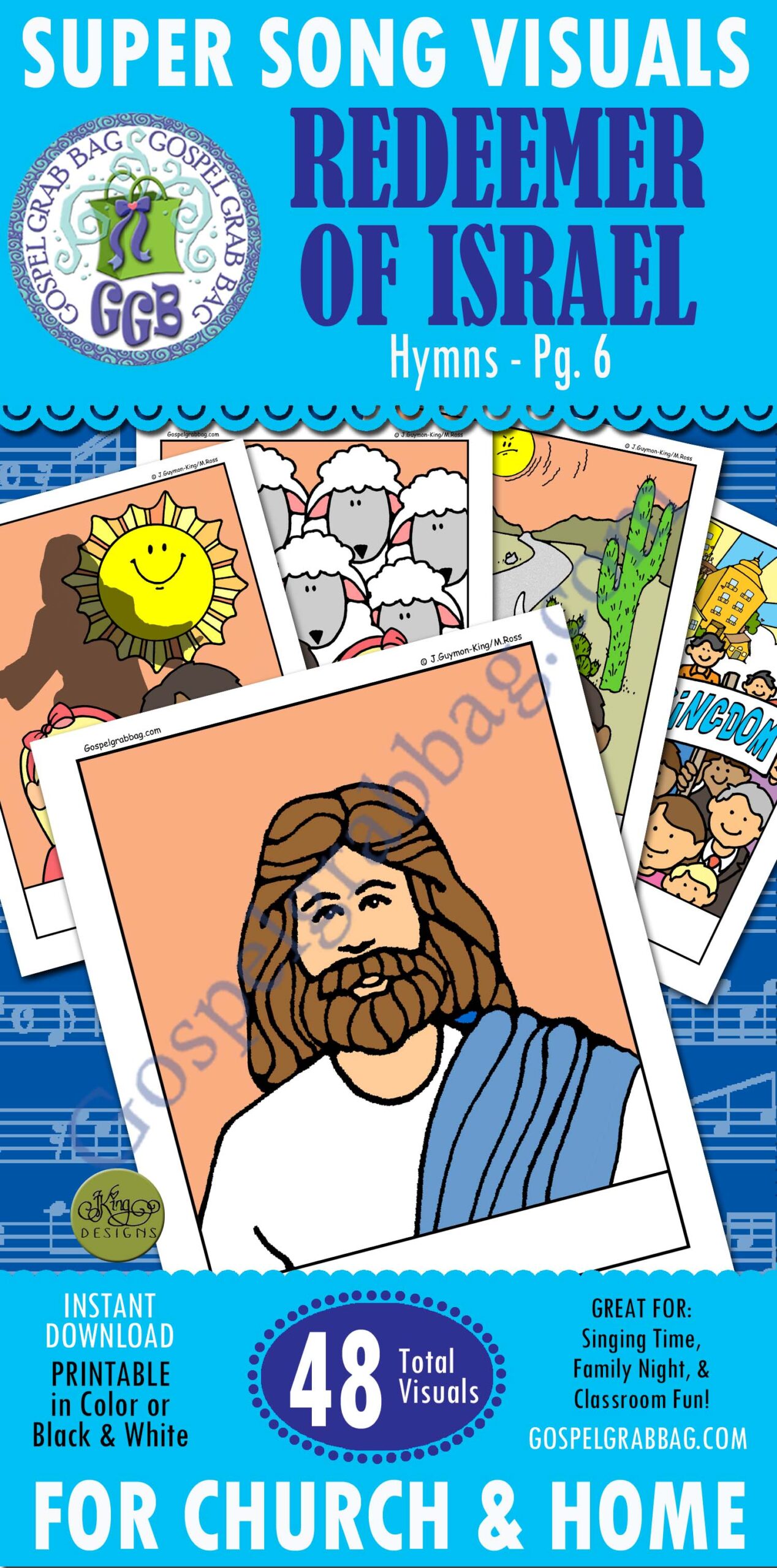 HYMN Redeemer of Israel SONG VISUALS to download and print - printable song visuals