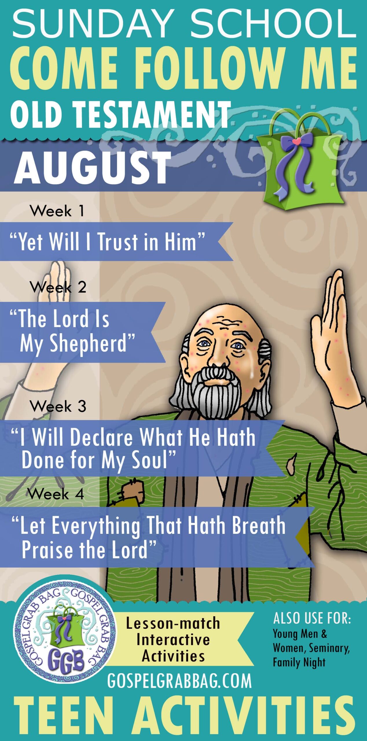 SUNDAY SCHOOL Activities for CFM August - OLD TESTAMENT
