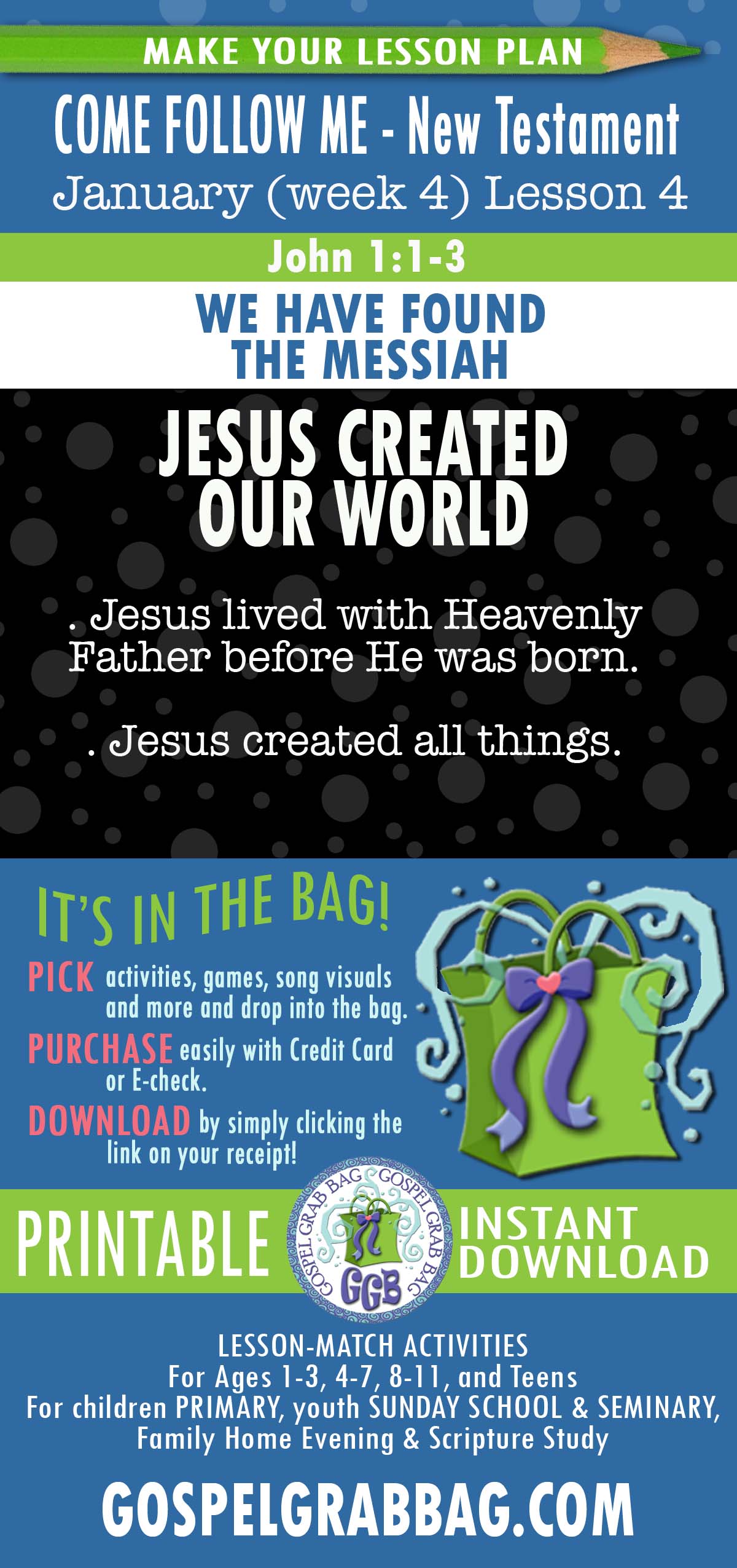 PRIMARY Class & Family Scripture Study “We Have Found the Messiah”