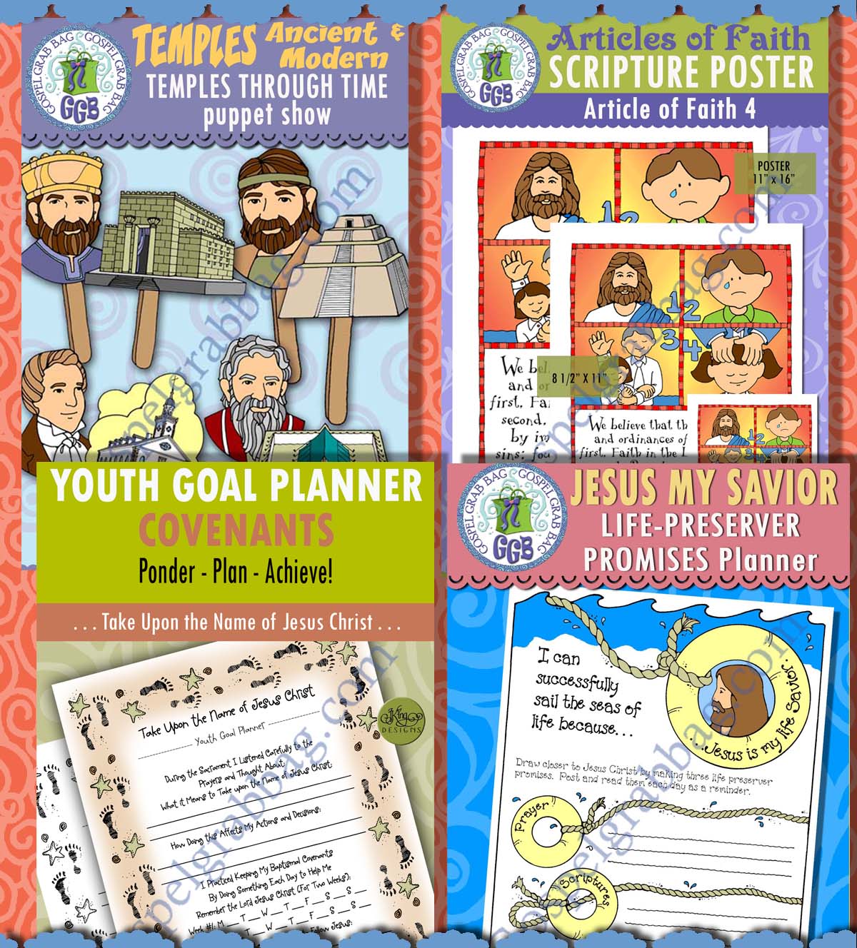 BUNDLE 2 SUNDAY SCHOOL Class lesson activities for "The Spirit of the Lord Is upon Me"