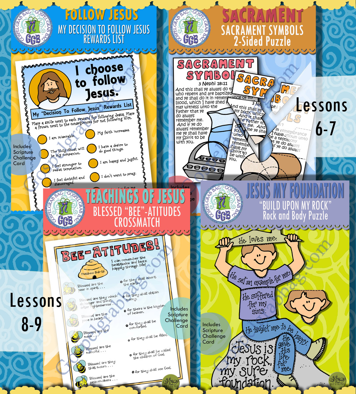 Primary Come Follow Me - New Testament - February ACTIVITIES Ages 8-11
