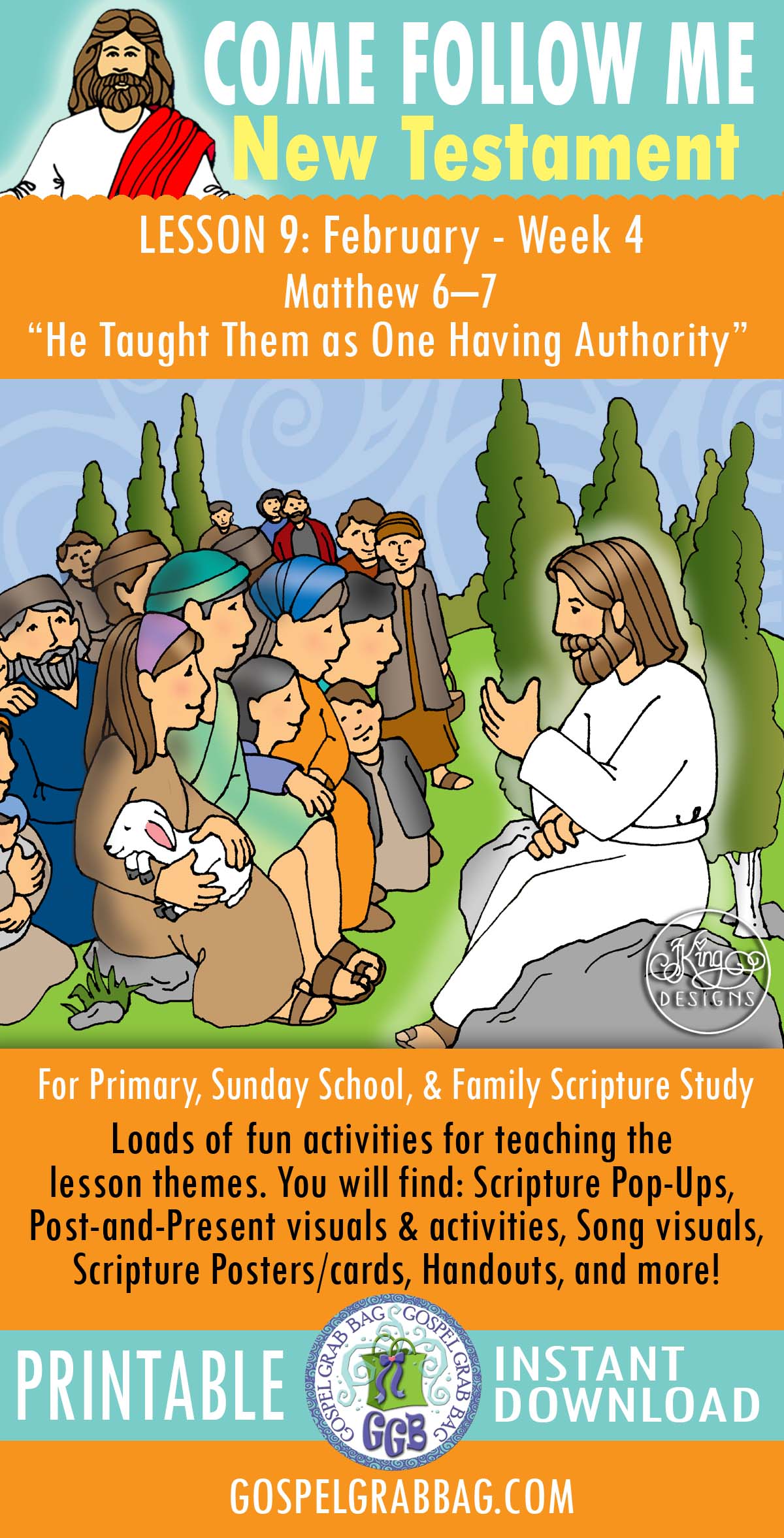 "He Taught Them as One Having Authority" Come Follow Me ACTIVITIES