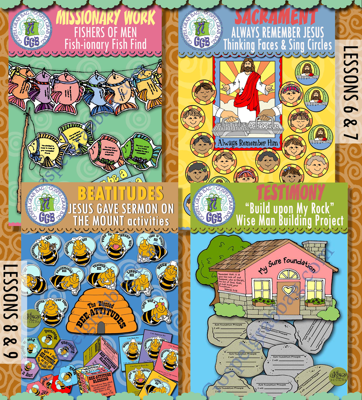Primary Come Follow Me - New Testament - February ACTIVITIES All Ages Post-and-Present